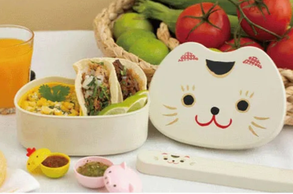 ねこ雑貨 ランチグッズ】お弁当箱 招き猫顔のお弁当箱 白猫 ランチ